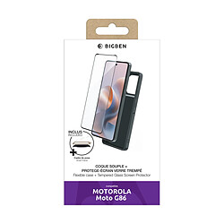 BigBen Connected Coque et Verre Motorola G86 Noir pas cher