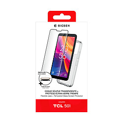 BigBen Connected Coque et Verre 2.5D TCL 501 Transparent pas cher