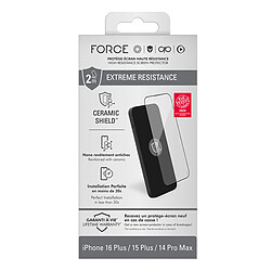 Force Glass Verre 2.5D pour iPhone 16 Plus Transparent pas cher