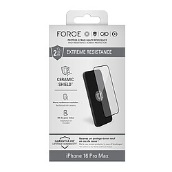Force Glass Verre pour iPhone 16 Pro Max Transparent pas cher