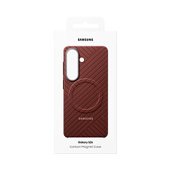 Samsung Coque MagSafe pour Galaxy S26 Effet Carbone Antichoc Corail pas cher