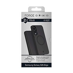 Force Case Étui MagSafe pour Galaxy S25 Edge Renforcé Antichoc 2m avec Porte Carte Noir pas cher