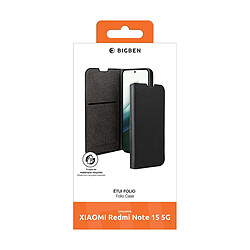 BigBen Étui pour Redmi Note 15 4G / 5G avec Porte Carte et Fonction Stand Noir pas cher