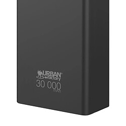 URBAN FACTORY Powerbank 30000mAh Modèle Bigee avec ports USB-A / USB-C Compacte Noir pas cher
