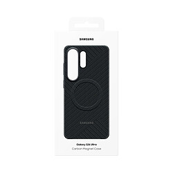 Samsung Coque MagSafe pour Galaxy S26 Ultra Effet Carbone Renforcé Noir pas cher