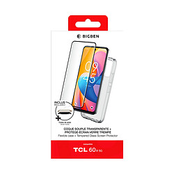 BigBen Connected Coque et Verre 2.5D TCL 60R 5G Transparent pas cher