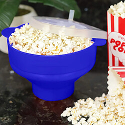 INF Bol à popcorn pliable en silicone Blue pas cher