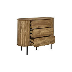 Avis The Home Deco Factory Commode 3 Tiroirs Heritage 100cm Marron