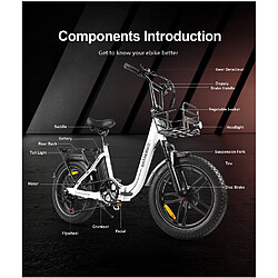 Vélo Électrique Pliable SAMEBIKE C05 Pro 20 Pouces 500W Batterie Longue Autonomie Pour Adul pas cher