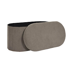 Avis Paris Prix Banc Coffre Pliable Côtelé Jules 76cm Taupe