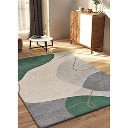 ATTICGO Tapis abstrait EDESA vert/beige 200x290 cm