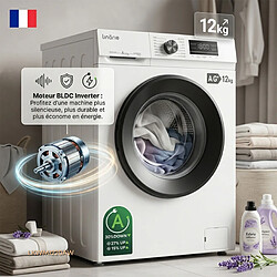 Acheter Lave-linge Linarie LKWM1220AW Blanc 12kg 1200 tours moteur induction 14 programmes