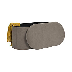 Acheter Paris Prix Banc Coffre Pliable Côtelé Jules 76cm Taupe