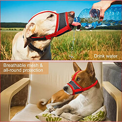 Avis INF Muselière Réfléchissante pour Chien - Nylon Doux, Ajustable et Respirant L