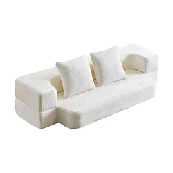 Acheter modfu Canapé convertible 2 places, en mousse, blanc crème