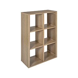 Avis Mes Etagère 6 niches 70x32x100 cm naturel - AKLUS