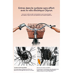 CYSUM Vélo électrique Cityrun batterie 36V10Ah autonomie 80km 7 vitesses Shimano urbain pas cher