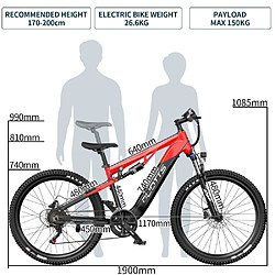 Vélo Électrique Adulte DUOTTS E29 | Moteur 250W, Batterie 48V 13.5Ah, Pneus 27,5 Pouces, Vé pas cher