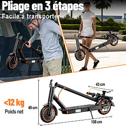 TODIMART Trottinette électrique Adulte T3 - 350W-7.8AH Pliable avec APP Control pas cher