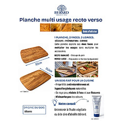 Avis Berard Planche double usage recto verso 25,5x37,5cm