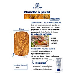 Avis Berard Planche Persil Olivier 22x14,5x1cm