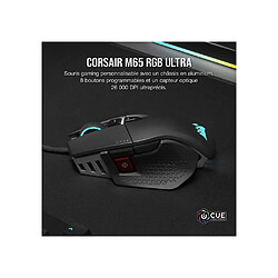Acheter Corsair M65 RGB ULTRA + MM100 - Souris gaming 26 000 DPI - Noir