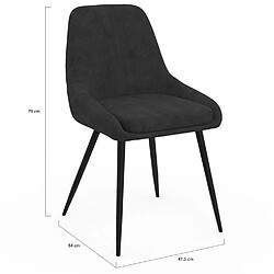Idmarket Lot de 6 chaises THALYA pas cher