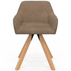 Avis Idmarket LOT X2 CHAISES JANY TAUPE