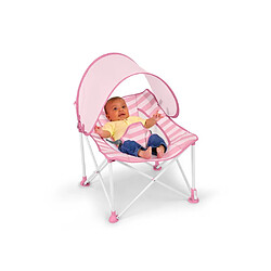 Bright Starts Pop 'N Chill - Bouncer de voyage - Rose - UPF 50+ pas cher