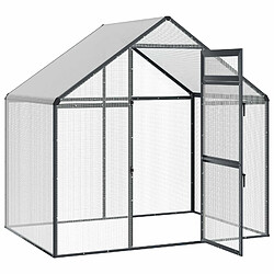Avis vidaXL Cage pour oiseaux Anthracite 181,5 x 110,5 x 173,5 cm