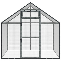 Acheter vidaXL Cage pour oiseaux Anthracite 181,5 x 110,5 x 173,5 cm