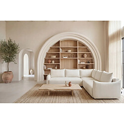 Avis Casanova Canapé panoramique convertible tissu doux 5 places Beige