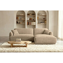 Avis Casanova Canapé d'angle tissu chenille 3 places Droit Café