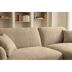 Acheter Casanova Canapé d'angle tissu chenille 3 places Droit Café