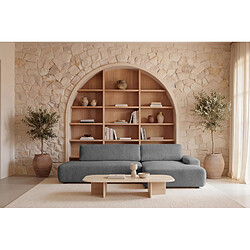 Avis Casanova Canapé d'angle tissu chiné 3 places Gauche Gris foncé