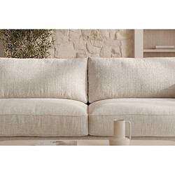 Acheter Casanova Canapé d'angle tissu chenille 3 places Beige