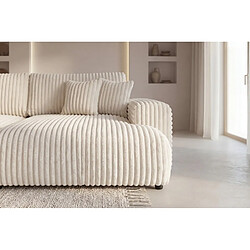 Acheter Casanova Canapé panoramique convertible velours côtelé 5 places Beige