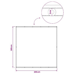 vidaXL Écran de confidentialité pour balcon 200 x 200 cm pas cher