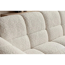 Acheter Casanova Canapé d'angle tissu bouclette 3 places Beige Droit