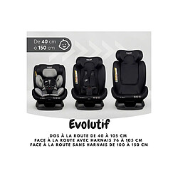 Avis Nania Prato Evol i-Size - 40 à 150 cm - Siège auto convertible - Noir