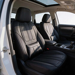 Avis Avizar Housses Ajustables pour Sièges Auto Avant Doubles et Banquette Arrière Noir