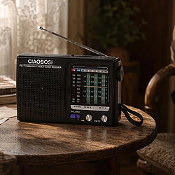 Avis Avizar Radio Portable AM/FM Analogique Compacte à Piles avec Antenne Télescopique Noir