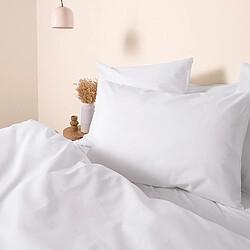 A demain Taie d'oreiller en Coton Biologique - 65x65 - Blanc pas cher