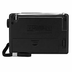Avizar Radio Portable AM/FM Analogique Compacte à Piles avec Antenne Télescopique Noir pas cher