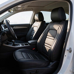 Avis Avizar Housses en Cuir pour Sièges Auto Avant Doubles et Banquette Arrière Noir