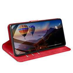 Avis Zanaé Étui Portefeuille pour iPhone 16 Pro Édition Columbia avec Fonction Support Rouge