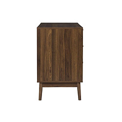 Acheter The Home Deco Factory Commode 3 Tiroirs Klaus 90cm Marron Foncé