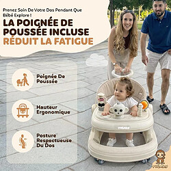 Avis Twinky Trotteur GO 3 en 1 Avec Tapis De Sol (Creme)