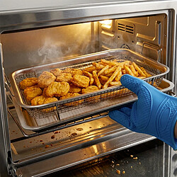 Avis Cheffinger Panier à Friture en Acier Inoxydable avec Bac Égouttoir Argent