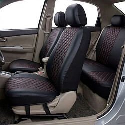 Avis Avizar Ensemble 5 Pièces Housses de Siège Auto Design Texturé Élégant Noir / Rouge
